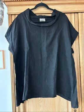 Made in Italy Linen - Short-Sleeve Tunic